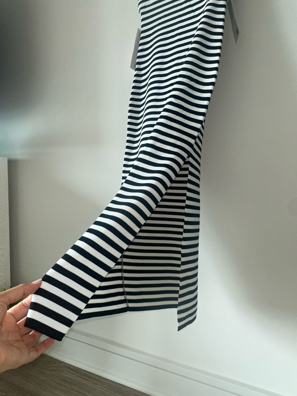 Double Zero Black & White Striped Midi Tube Dress - Picture 8 of 8